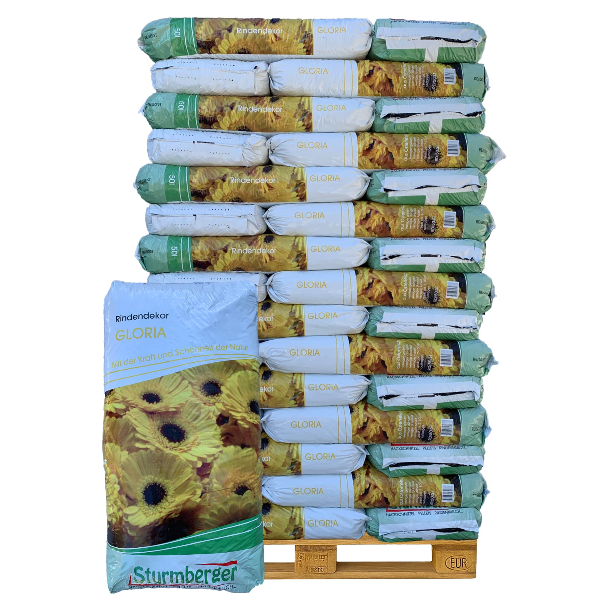 Palette-Sack-Rindendekor Gloria